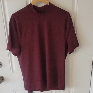 Lululemon Men's Burgundy Gym T-Shirt